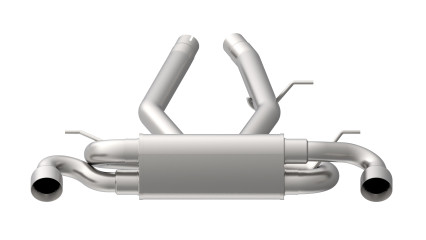 3" Stainless Steel Axle-Back Exhaust with Polished Tips. 2020 Toyota Supra.